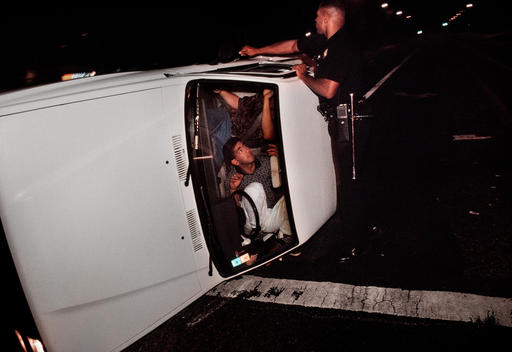 Officer Hoskins Responds To A Car Accident Truck Has Turned