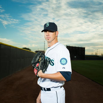 TOPPS baseball card portraits during Spring Training, Seattle Mariners, Peoria Sports Complex, 15707 North 83rd Ave, Peoria, AZ