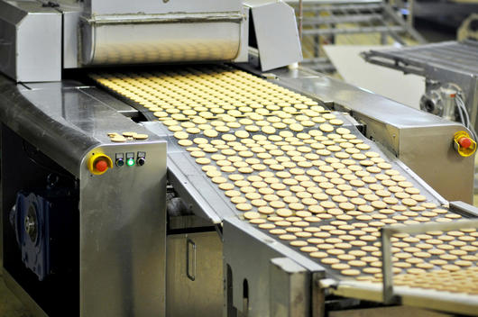 Germany, Food Industry, Cookie production in industrial bakery