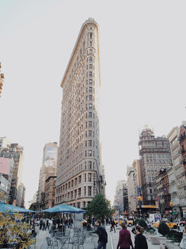 The Flatiron building in New York City.
