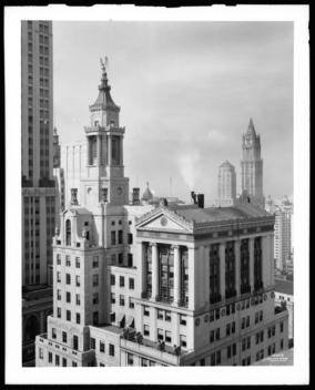 48 Wall Street. Tops Of Bank Of New York Trust Co. And National City Co.\'s Buildings.