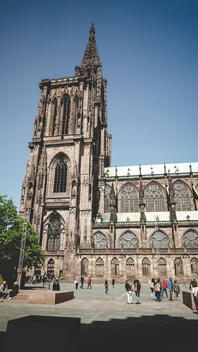 France, Alsace, Strasbourg, Strasbourg Cathedral