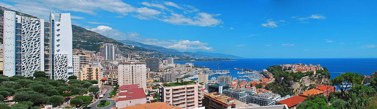 Principality of Monaco, Monte Carlo, overview of the city.