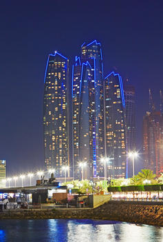 New skyscrapers in the \'Jumeriah Lake Towers\' development in Dubai. When completed it is estimated to have a population of 60 000
