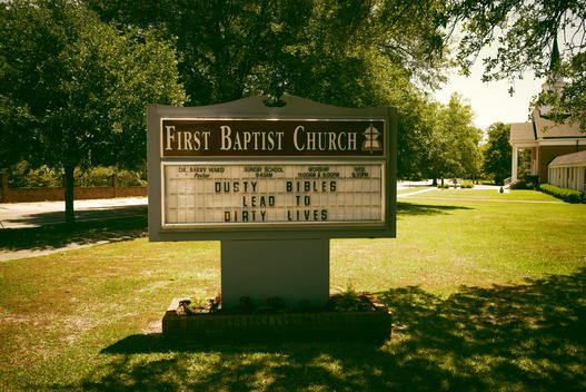 church sign with a message from god