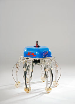 A NASA robot with curved legs at the Jet Propulsion Laboratory