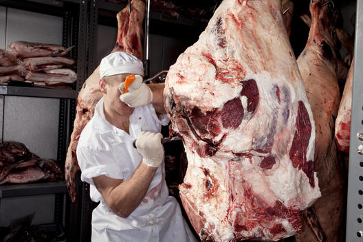 A Butcher In A Meat Locker