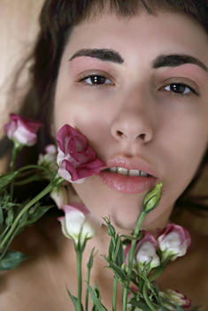 Selfportraits with roses