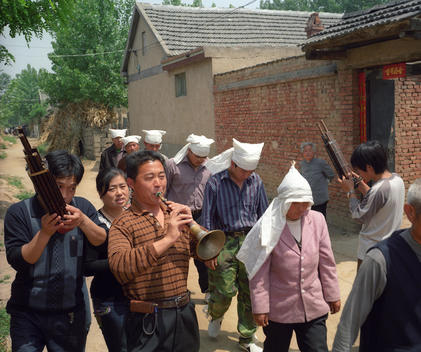 Village funeral procession