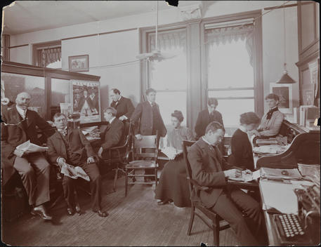 Staff Of Success Magazine In An Open Office.