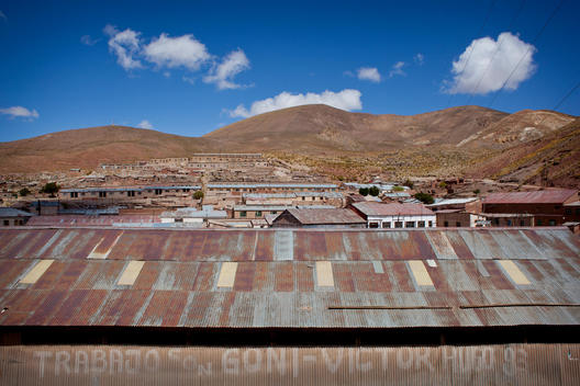 A Small Bolivian Mining Village In The Mountains Near Potosi Remains Operational, Although It Is Mostly Deserted.