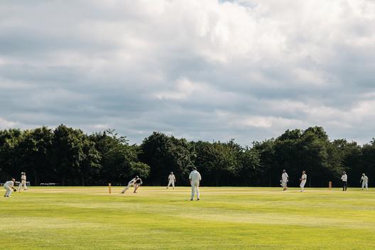 Cricket played by amateurs during the weekend. Barnet. London. UK