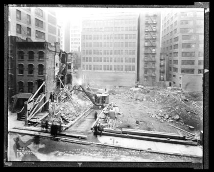 246 West 39Th Street. From Third-Story Window To 251-55 West 39Th Street Looking South Into Excavation And Showing Nearest Blasting Point To 246 West 39Th Street About 90 Feet Distant, 11:31Am.