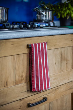 Redeveloped Victorian town-house in Chester. Kitchen detail.