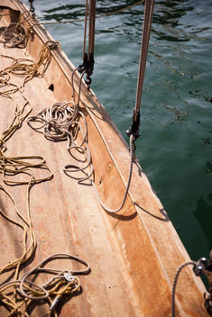 Ropes on a boat