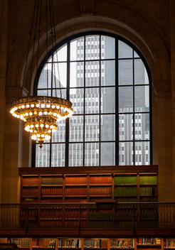 Interior of the New York Public Library.