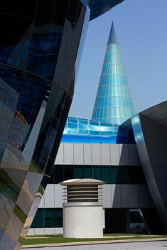 Detail of the \'Aspire Dome\'. Part of the \'Aspire Academy for sports Excellence\' in Doha