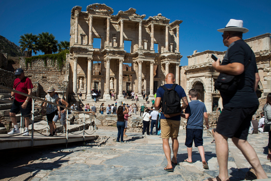 The library of Celsus is an ancient Roman building in Ephesus, Anatolia, now part of Selcuk, Turkey
