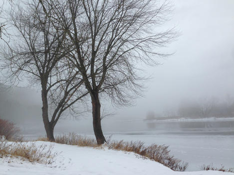 Delaware River, Upstate New York, Winter