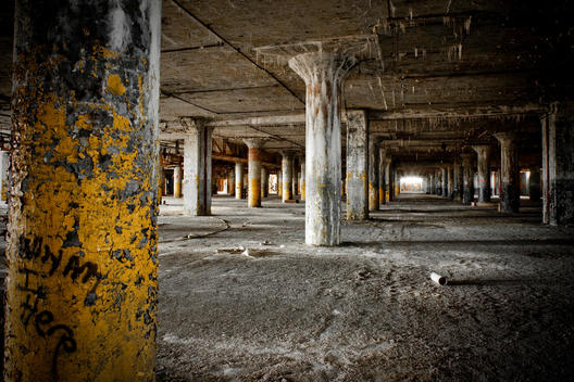 derelict building, Detroit