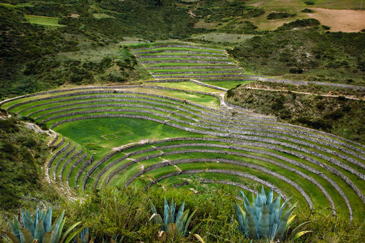 Meso American farming ruins of the Sacred Valley, Peru
