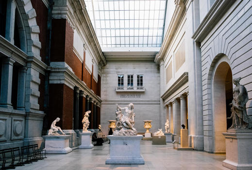 Classical sculpture at the Metropolitan Museum of Art.