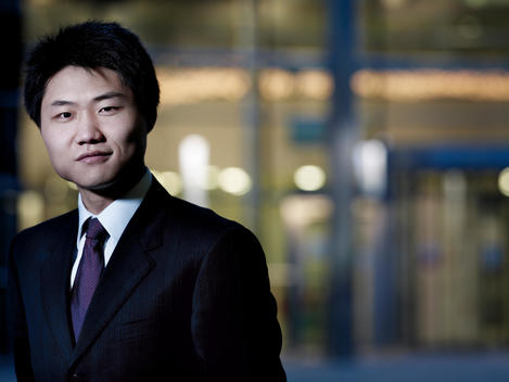 Male Executive, Asian Appearance, Smiling Portrait.