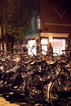 Bicycle Parking In Amsterdam