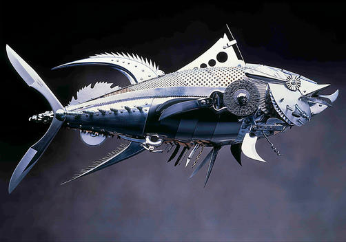 Steel fish Sculpture