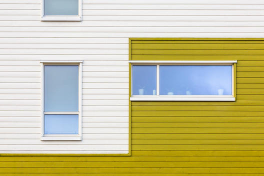 Window detail on a residential housing project, designed by Og Arkitekter, Bergen, Norway.