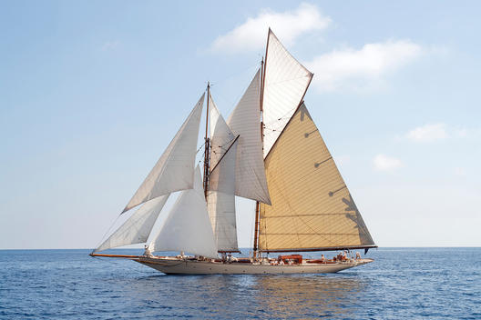 ancient sailing ship at sea