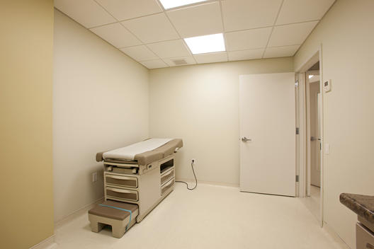 Medical exam room in a doctor\'s office.