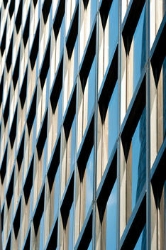Zoom Abstract View Of Building Facades In Manhattan.