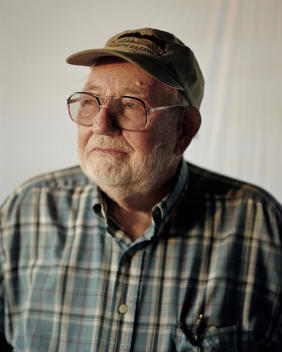 Portrait Of A Man Wearing Glasses And A Checked Shirt, Racine, Ohio, Usa.