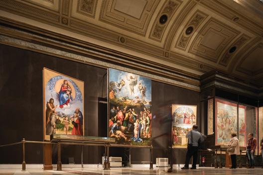 Vatican Museums, Vatican City, Rome. Multiple galleries of classical & Renaissance art masterpieces, plus the Sistine Chapel frescoes.