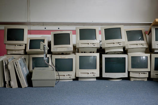 Piles Of Obsolete Computer Monitors, Ducktown, Tennessee, Usa.