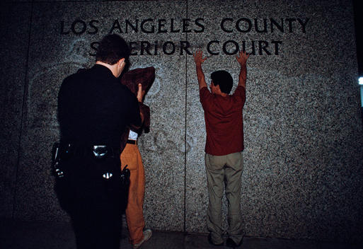 On night patrol with Community Resources Against Street Hoodlums (CRASH), which was an elite but controversial special operations unit of the Los Angeles Police Department (LAPD), tasked with combating gang-related crime.