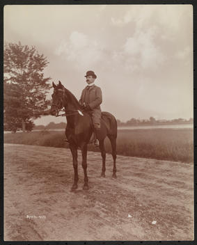 Horses & Portraits, H.O. Kahn (Banker) In Saddle.