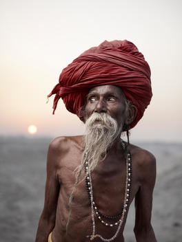 When He Was Young Living In Bihar, Lal Baba'S Parents Arranged A Marriage For Him. Uncertin About His Future, He Ran Away From Home And Took Up The Lifelong Task Of Becoming A Sadhu. Varanasi, India