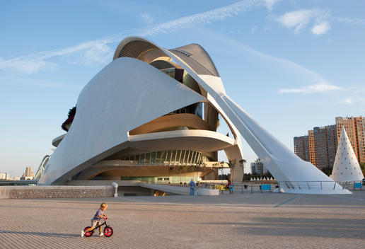 Spain, Valencia, City of Arts and Sciences, Palau de les Arts Reina Sofia