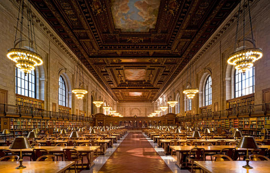 New York Public Library, Main Reading Room, 5th Avenue, Manhattan, New York City