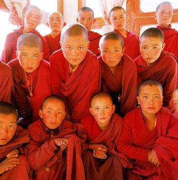 Group Of Indian Monks