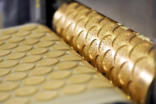 Germany, Food Industry, Cookie production in industrial bakery