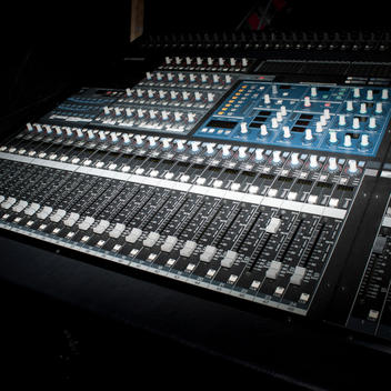 Sound Mixing Board Backstage