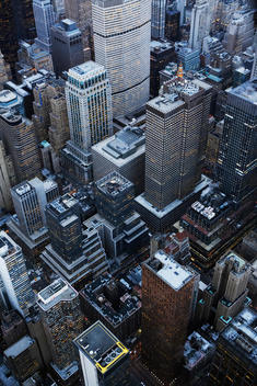 Aerial View Of Midtown Manhattan