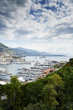 View of coastline, Monte Carlo, Monaco