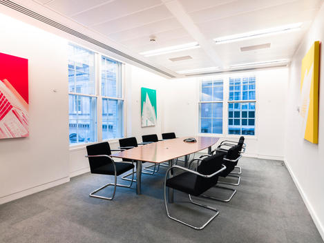 Office board room interior at Agder Energi HQ designed by Link Arkitektur, Kristiandsand, Norway.