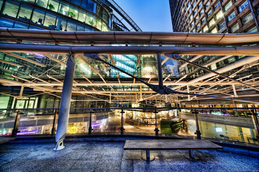 The Architecture And Structure Of Cardinal Place Can Be Over Looked By Watchers Sitting On The Bench