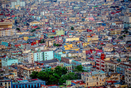 borderless density of colorful Havana.