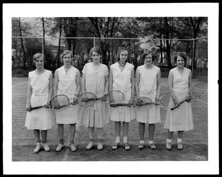 Friends School Team, Group, Girls Tennis Team.